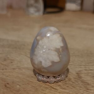 Flower Agate Mini Egg